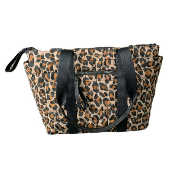 New Kate Spade Camden Spotted Leopard Medium Tote Brown Multi - Picture 1 of 8